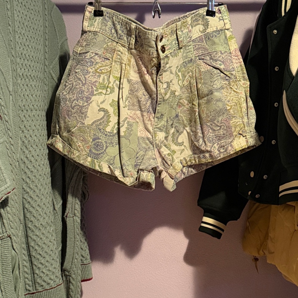 Pilcro Pastel Patterned Women's Cargo Shorts